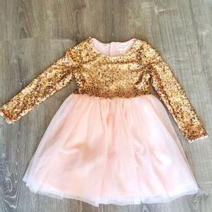 Cat & Jack girls sequin and tulle dress